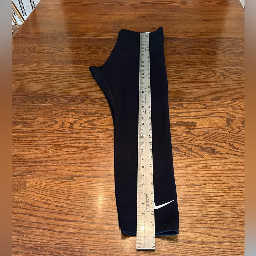 NWT Nike Classic High-Waisted 7/8 Black Cotton Leggings Large L - Picture 10 of 12